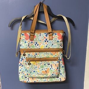 Lily Bloom Multicolor Floral Tote Bag